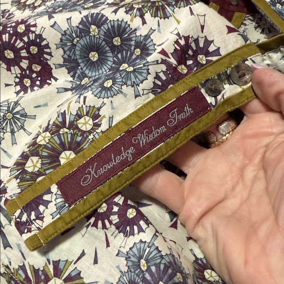 Robert Graham Long Sleeve Button Down Fall Floral Dress Shirt XL Cotton - Picture 10 of 11